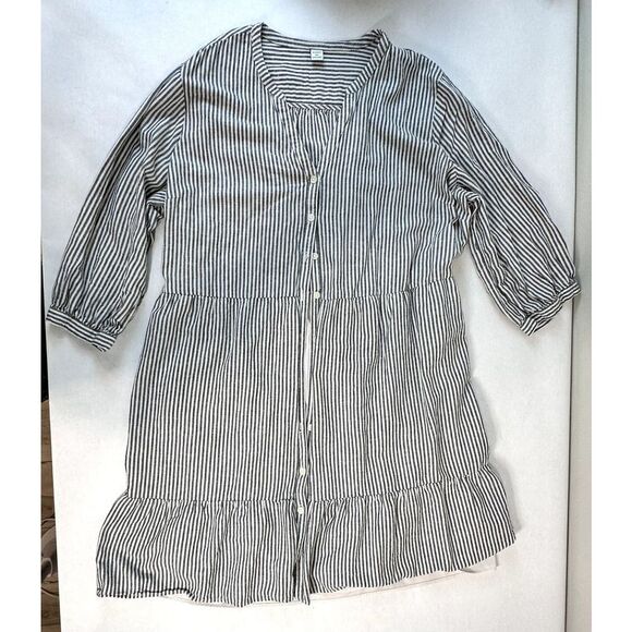 Summer Comfort Dress Rayon / Cotton / Linen Blend Stripes Old Navy - Size XXL - Picture 1 of 10